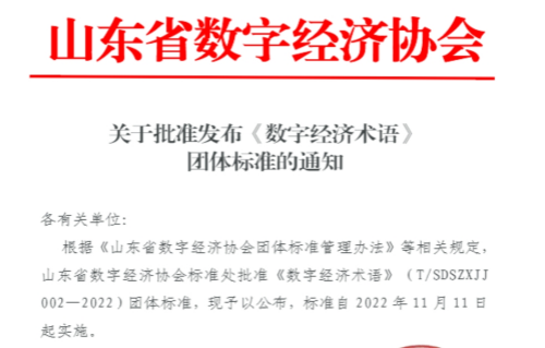 助力数字经济标准体系建设 《数字经济术语》团体标准正式发布